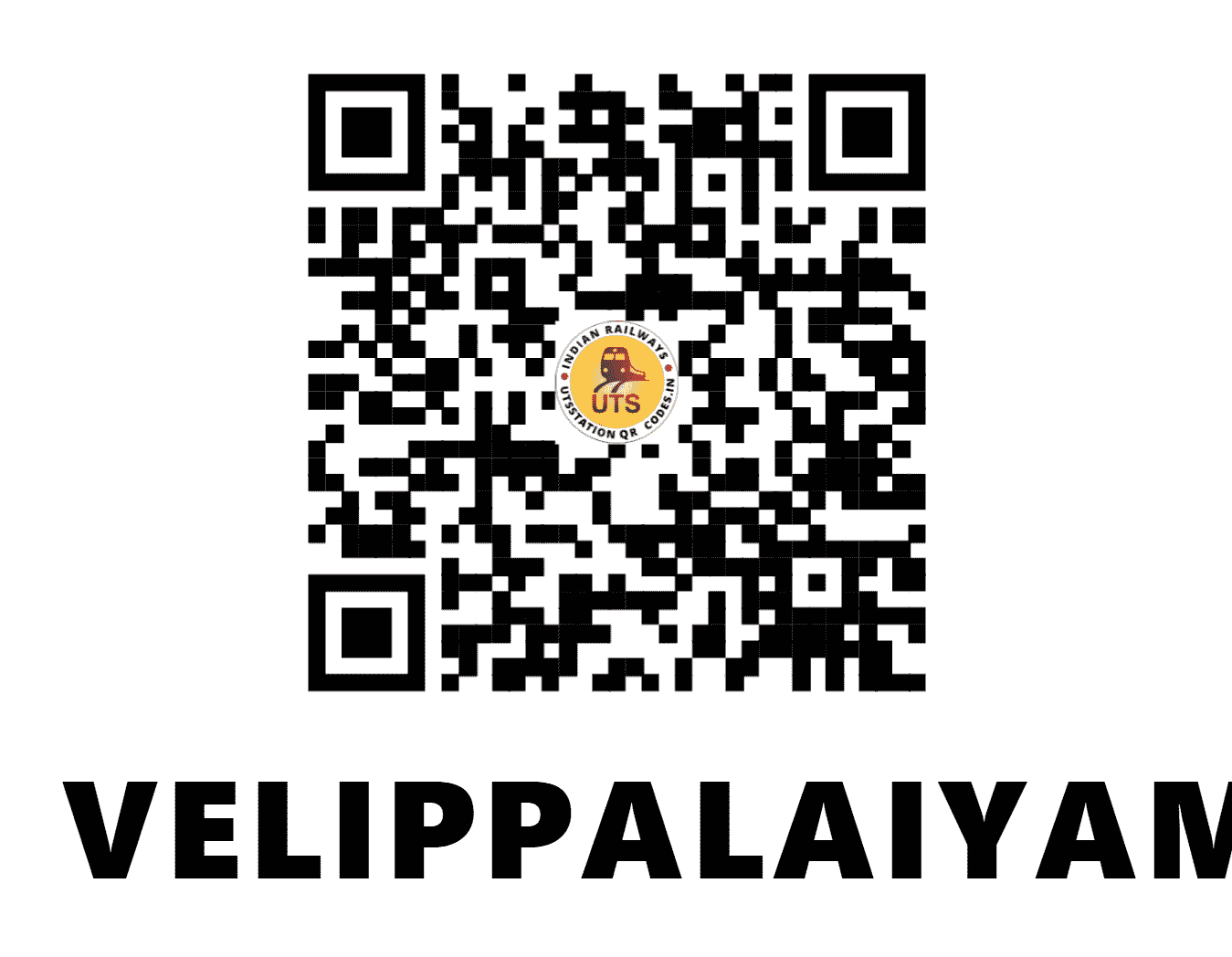 UTS QR Code for VELIPPALAIYAM - VXM (SR - TAMIL NADU)